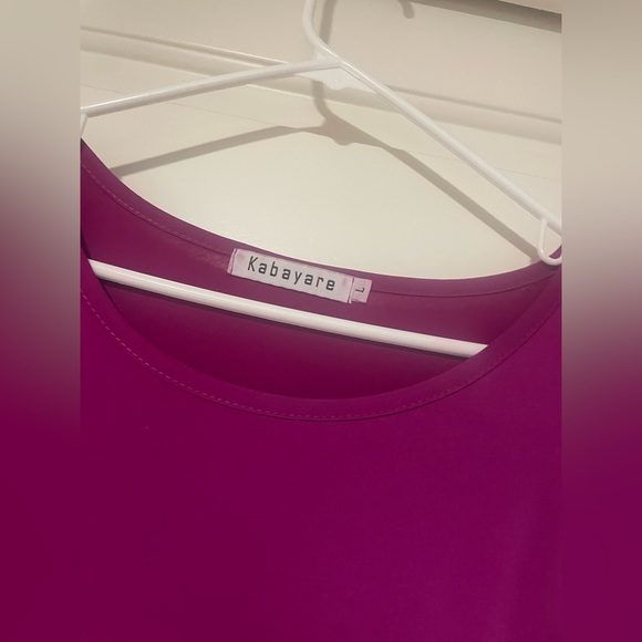 🩷Magenta/Fusha Color Long Sleeve Dress W pockets🩷 - Picture 4 of 7